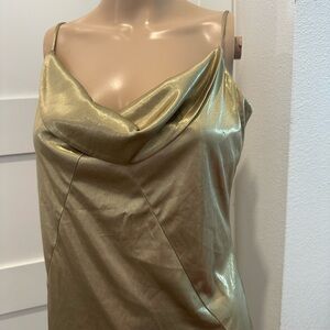Sexy Gold Shade Spaghetti Strap Top